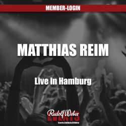 Matthias Reim in Hamburg: Tickets gibt's bei uns im Shop.