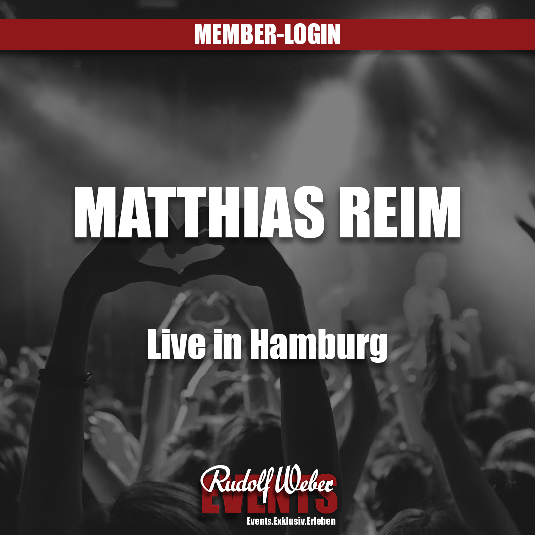 Matthias Reim in Hamburg: Tickets und Infos zum Konzert im Dezember