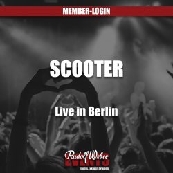 Scooter in Berlin: Tickets für die Show in der Mercedes-Benz Arena sichern Sie sich in unserem Shop.