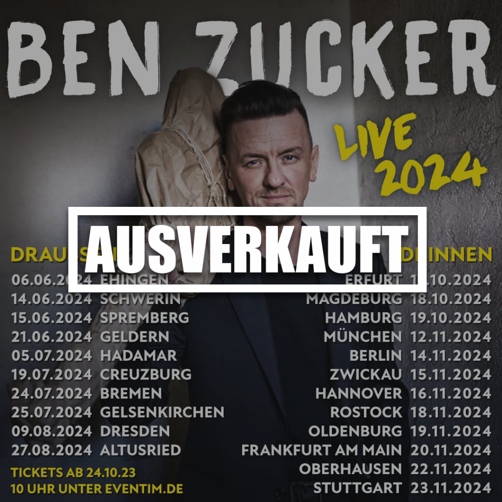 Ben Zucker - Live 2024 (22.11.24, Oberhausen)