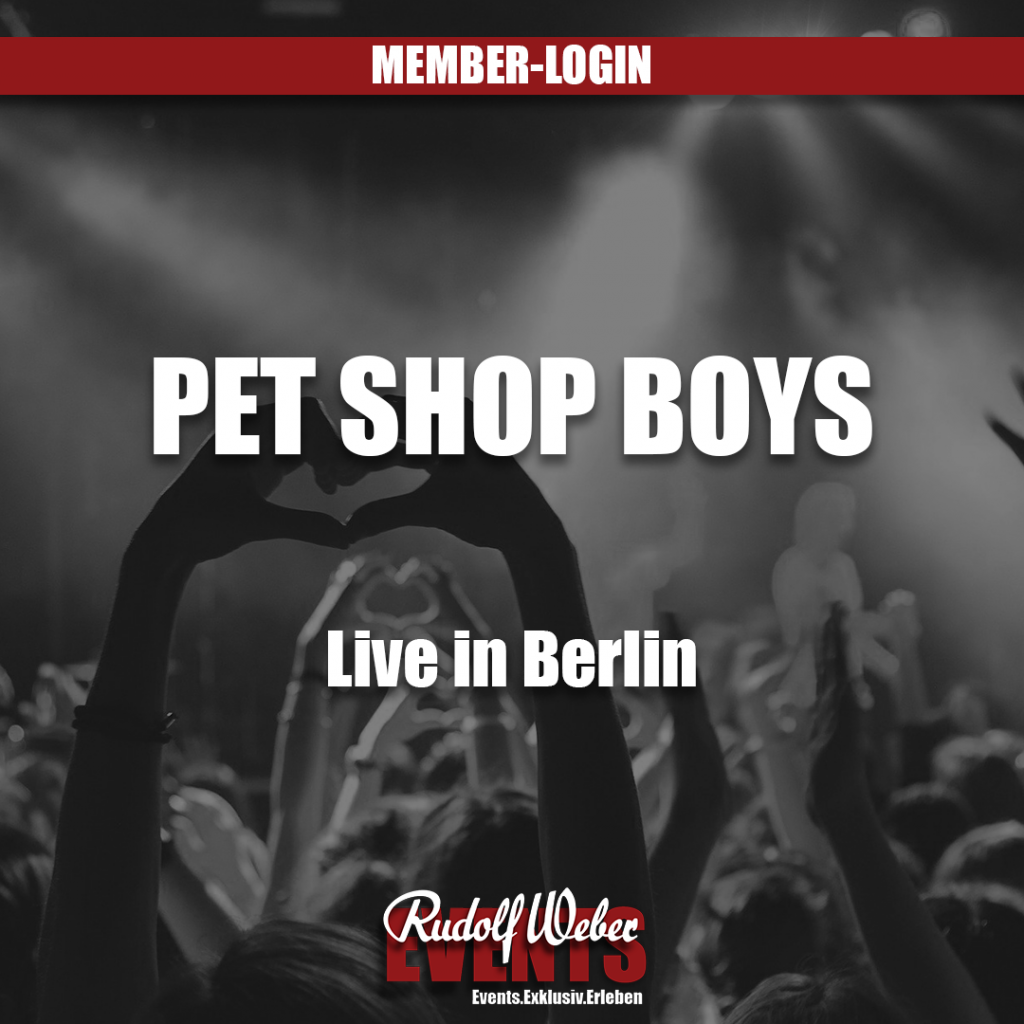 Pet Shop Boys: Tickets für die Tour 2024 sichern Sie sich in unserem Shop.