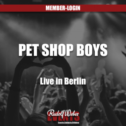 Pet Shop Boys: Tickets für das Konzert in Berlin in unserem Shop