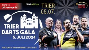 Trier Darts Gala: Tickets sichern Sie sich in unserem Shop.