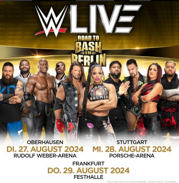 WWE Live in Oberhausen: Tickets ab Freitag im Vorverkauf