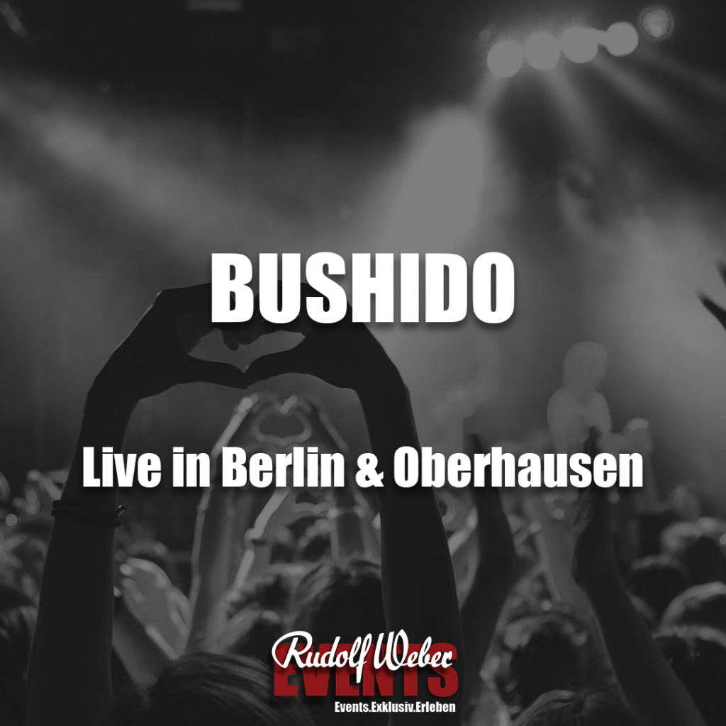 Bushido: Exklusive Tickets für die Shows in Berlin und Oberhausen 2026 sichern Sie sich in unserem Shop.