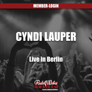 Cyndi Lauper in Berlin: Tickets in unserem Shop verfügbar.