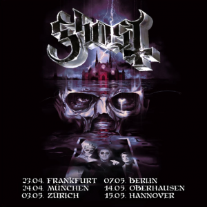 Ghost - World Tour 2025: Tickets für die Show in Oberhausen hier sichern.