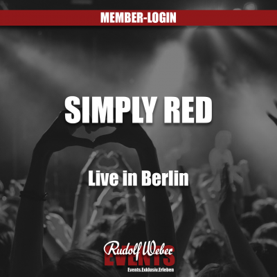 Simply Red in Berlin: Tickets gibt's in unserem Shop.