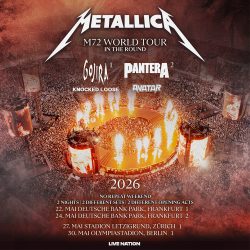 Metallica in Berlin: Am 30.05.26 kommt die Band ins Olympiastadion.