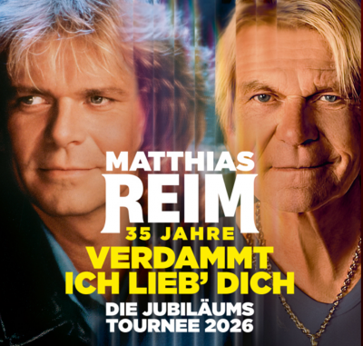 Matthias Reim in Oberhausen: Tickets für die "35 Jahre Verdammt, Ich Lieb Dich"-Matthias Reim - 35 Jahre Verdammt, Ich Lieb Dich (10.10.26, Oberhausen) gibt es bei uns.