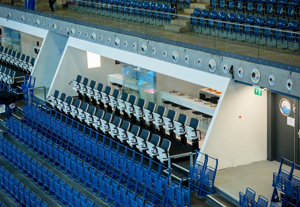 Loge in der Wunderino Arena in Kiel.