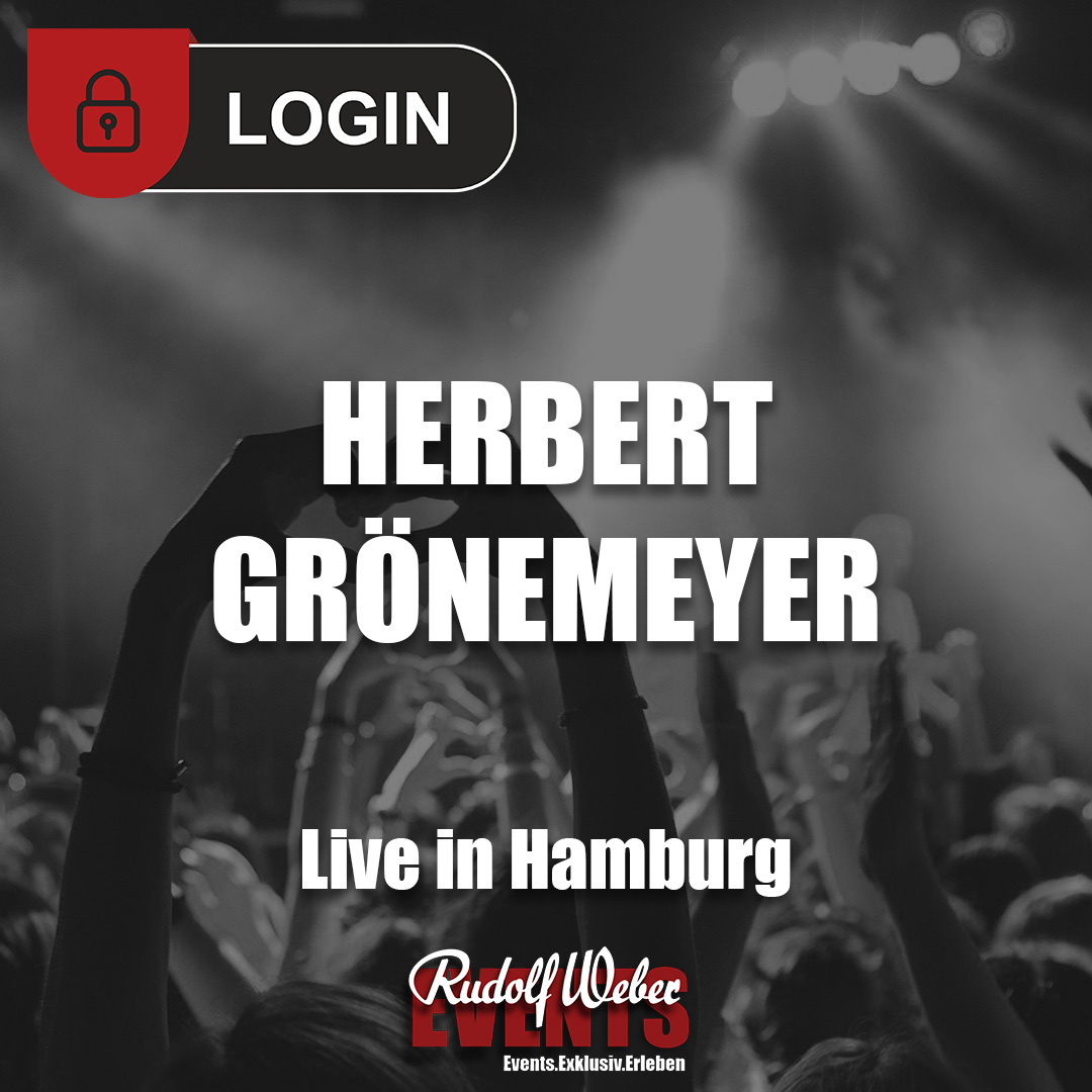Herbert Grönemeyer in Hamburg: Tickets bei uns im Shop sichern.