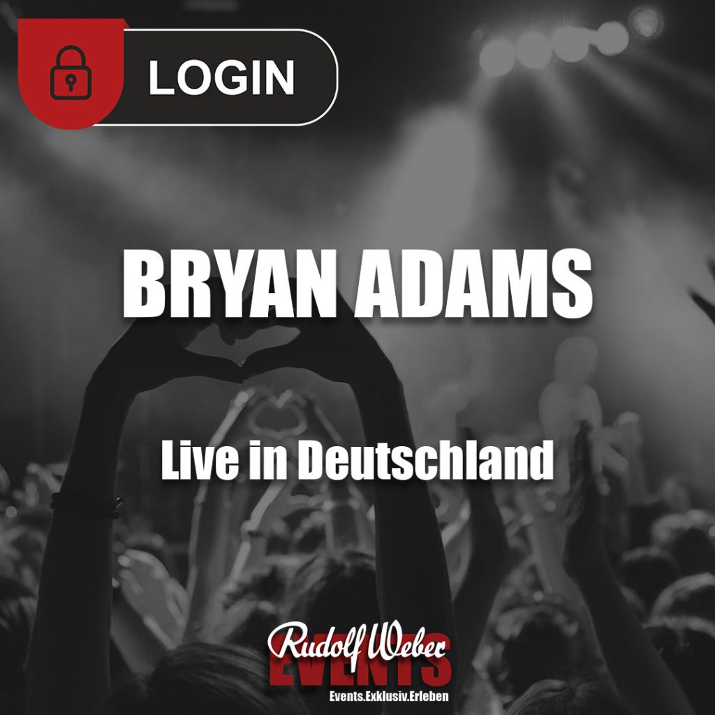 Bryan Adams: Tickets für die Roll With The Punches Tour gibt es bei uns im Shop.