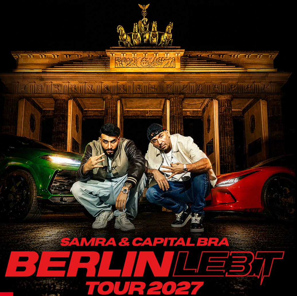 Samra & Capital Bra in Oberhausen: Tickets für "Berlin Lebt 3" hier sichern.