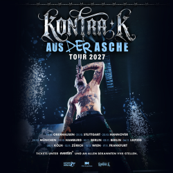 Kontra K: Tickets für die "Aus der Asche"-Tour bei uns sichern.